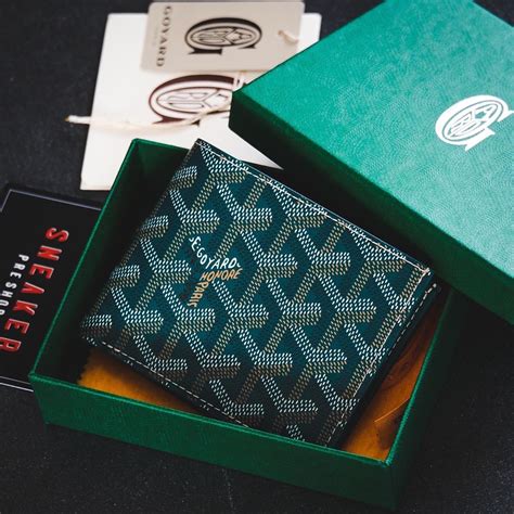 goyard wallet green price|victoire wallet cost.